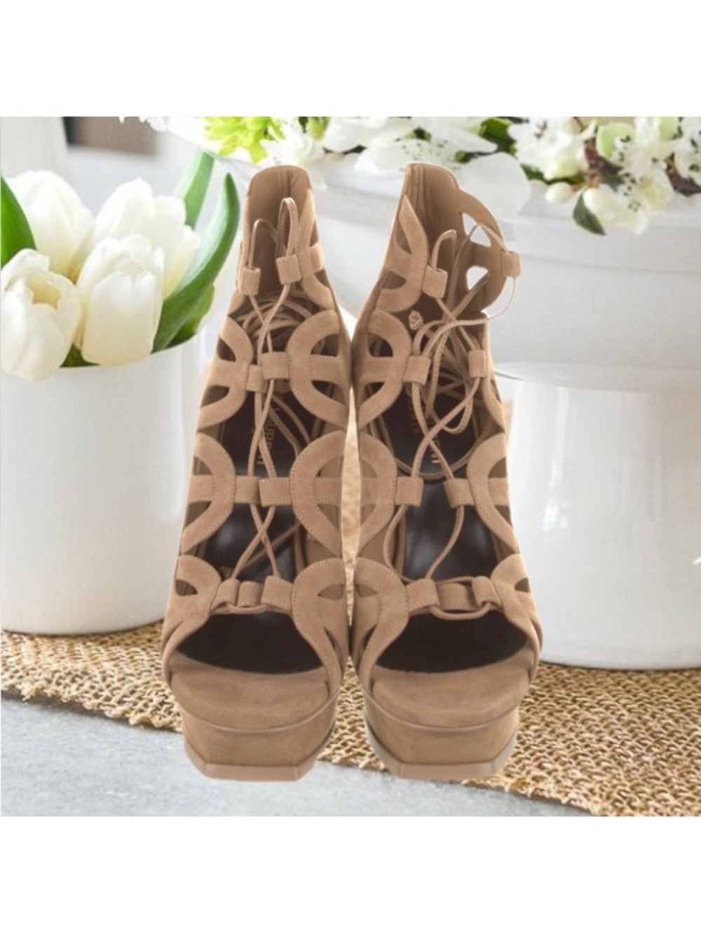NEW IN BOX YSL PLATFORM HEELS - Picture 6 of 8